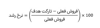 فرمول نرخ رشد